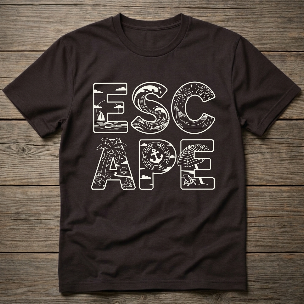 Escape Stacked Light Outline