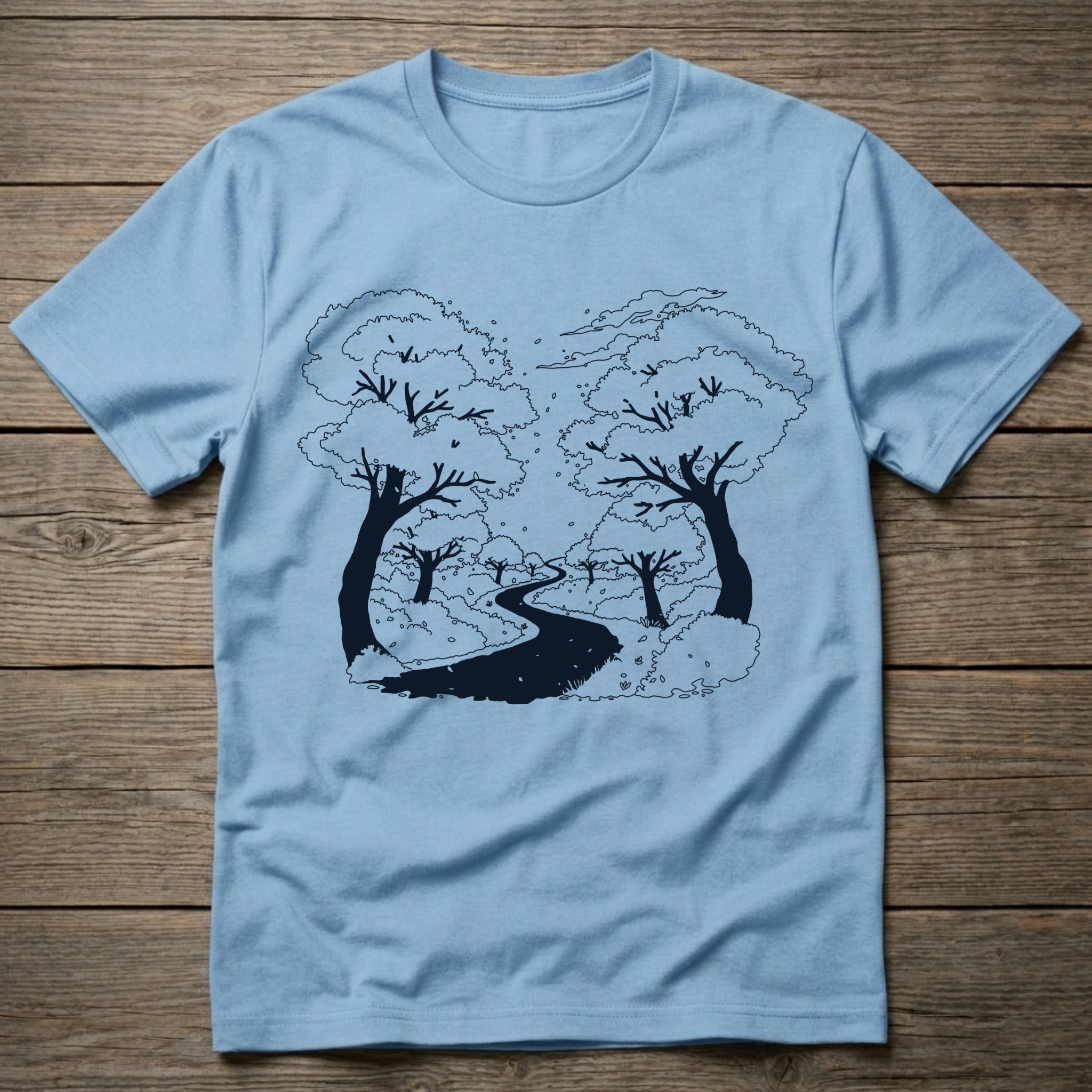 Cherry Blossom Dark Outline