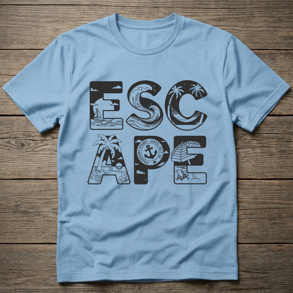 Escape Stacked Dark Outline