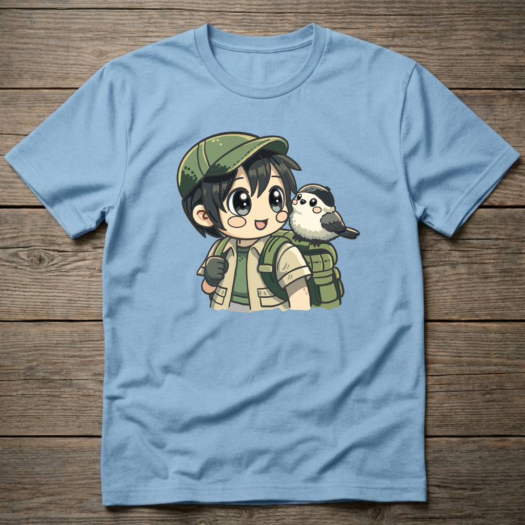 Traveler With Chickadee