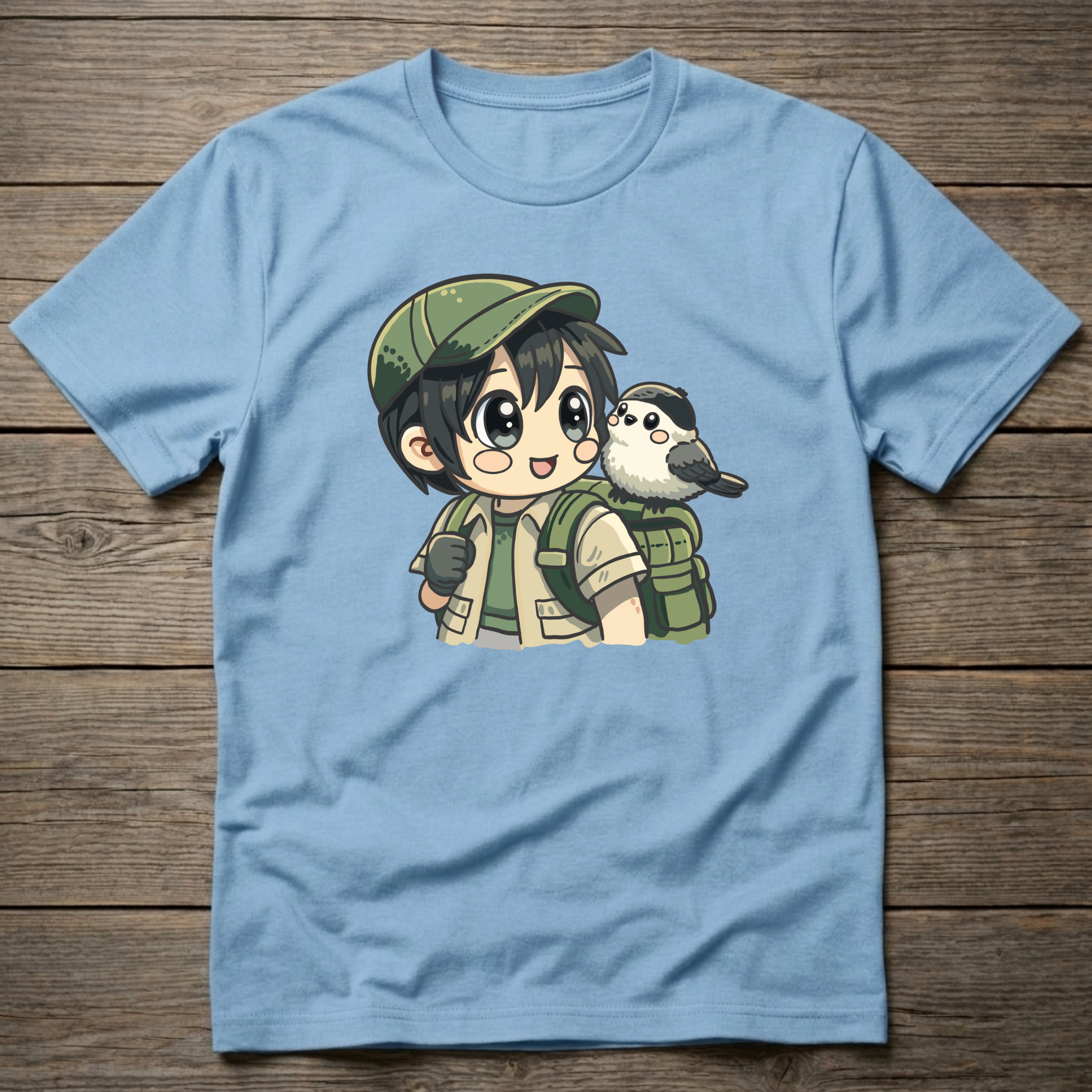 Traveler With Chickadee