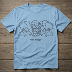 Hike Happy Dark Outline