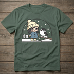 Girl With Snow Bird