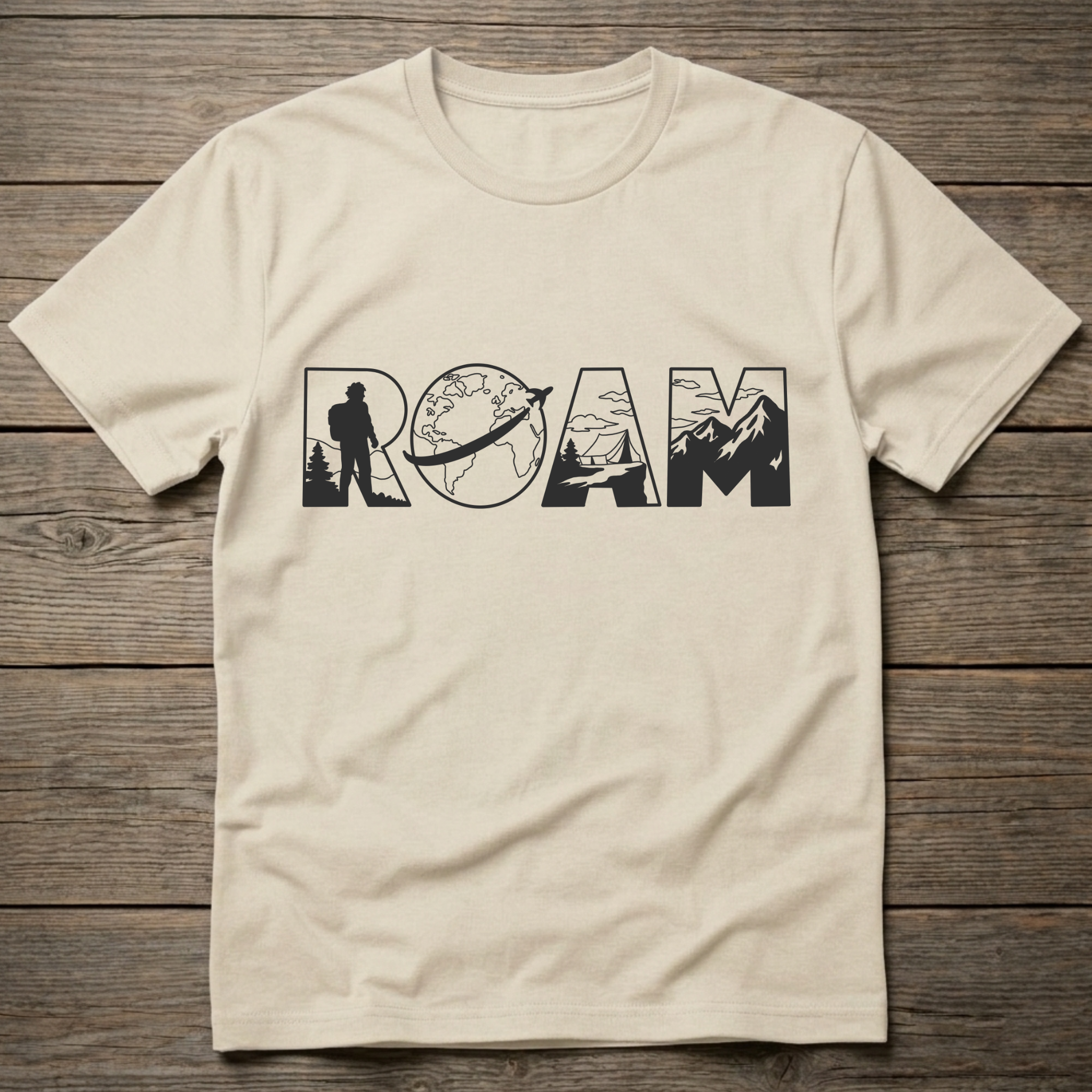 Roam Dark Outline