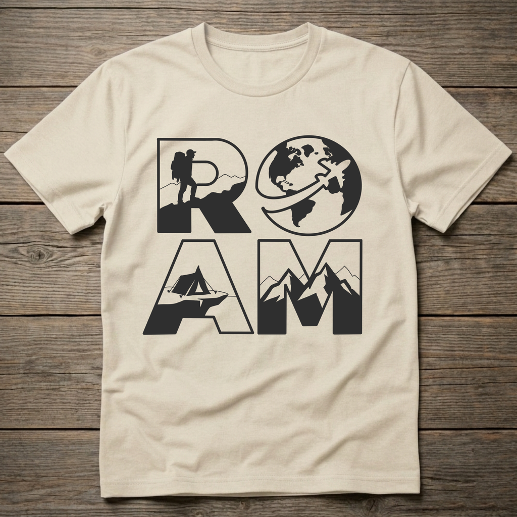 Roam Stacked Dark Outline