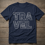 Travel Stacked Light Outline