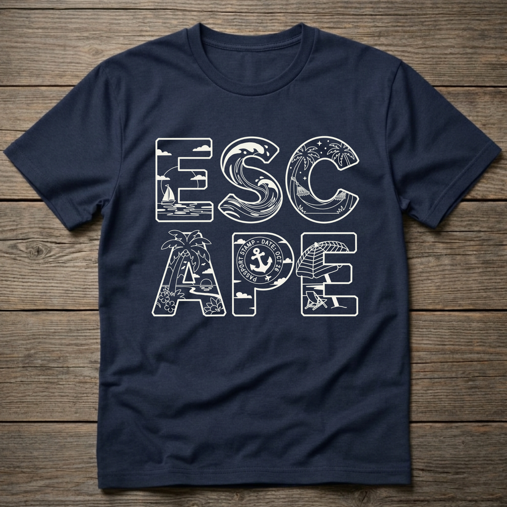 Escape Stacked Light Outline