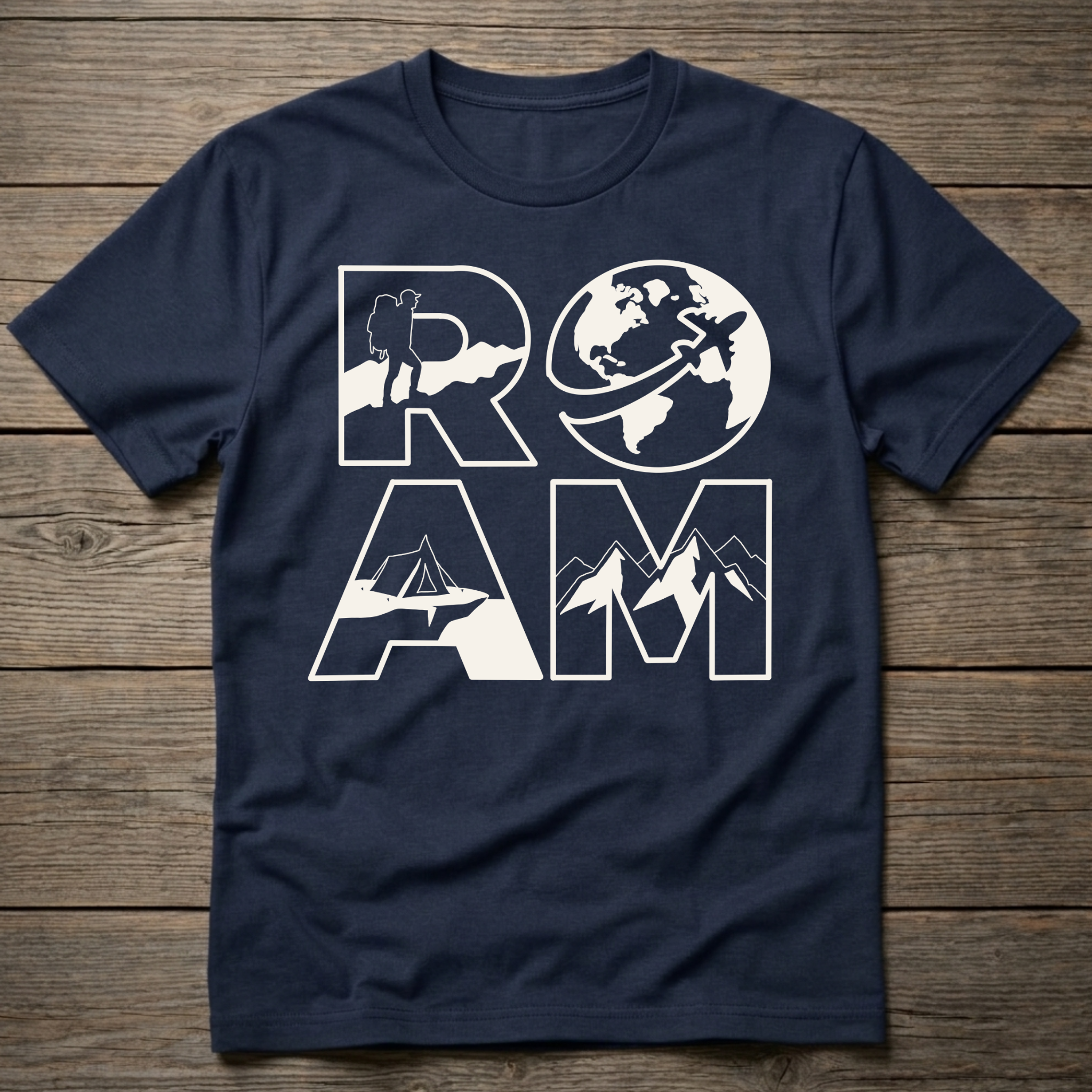 Roam Stacked Light Outline