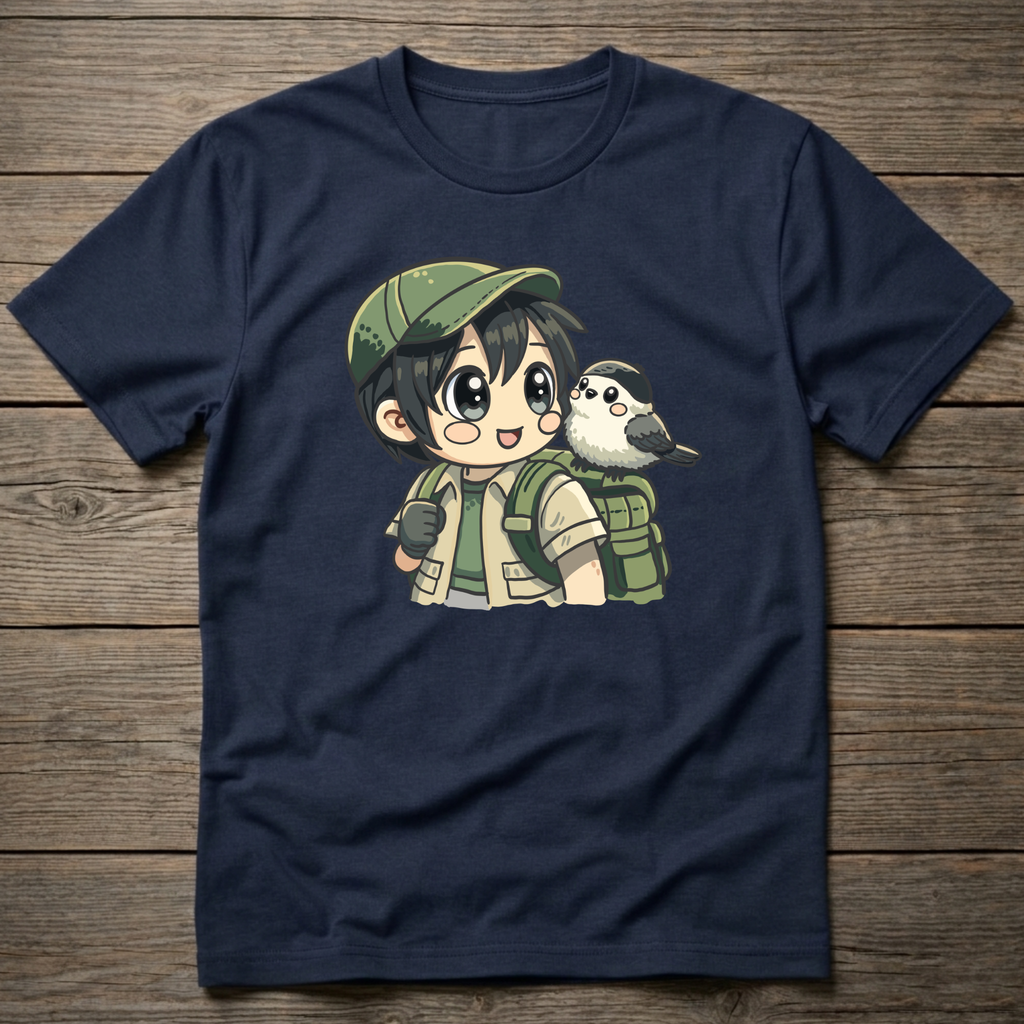 Traveler With Chickadee