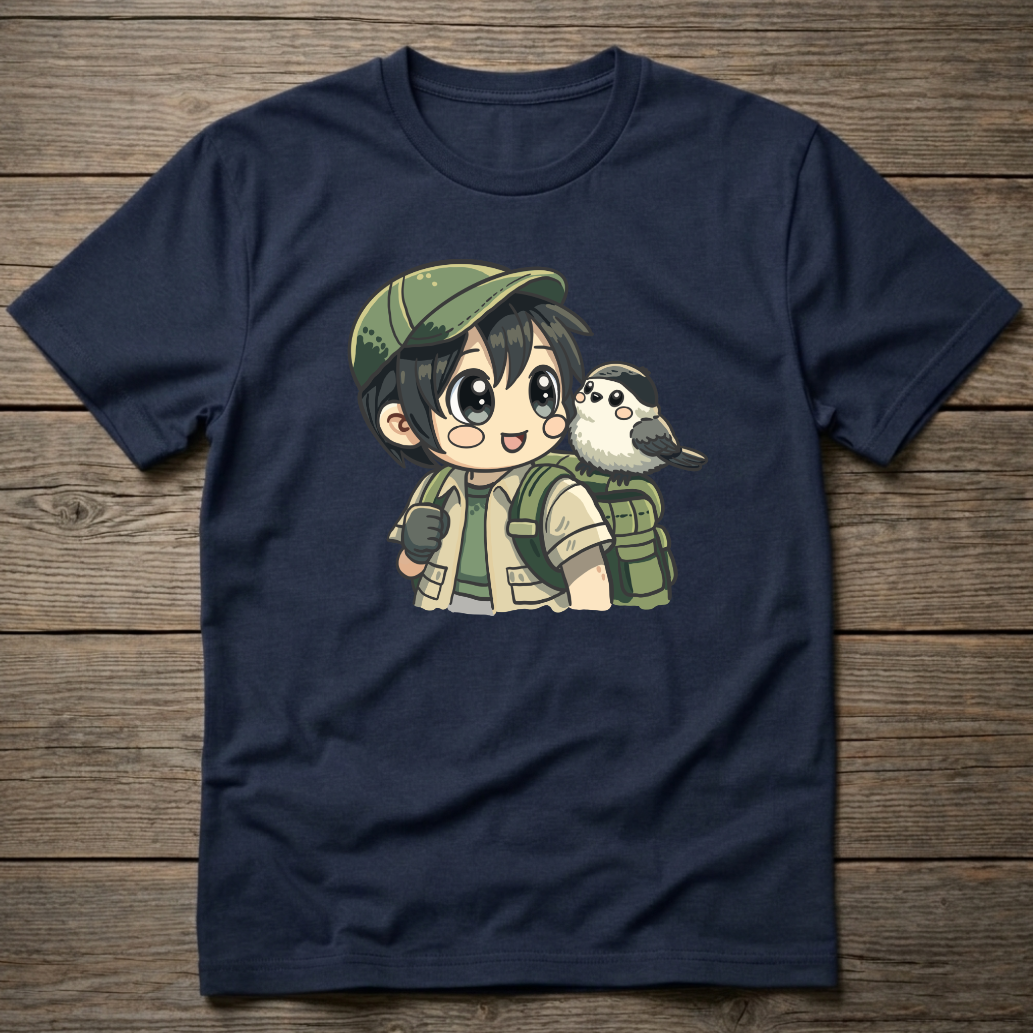 Traveler With Chickadee