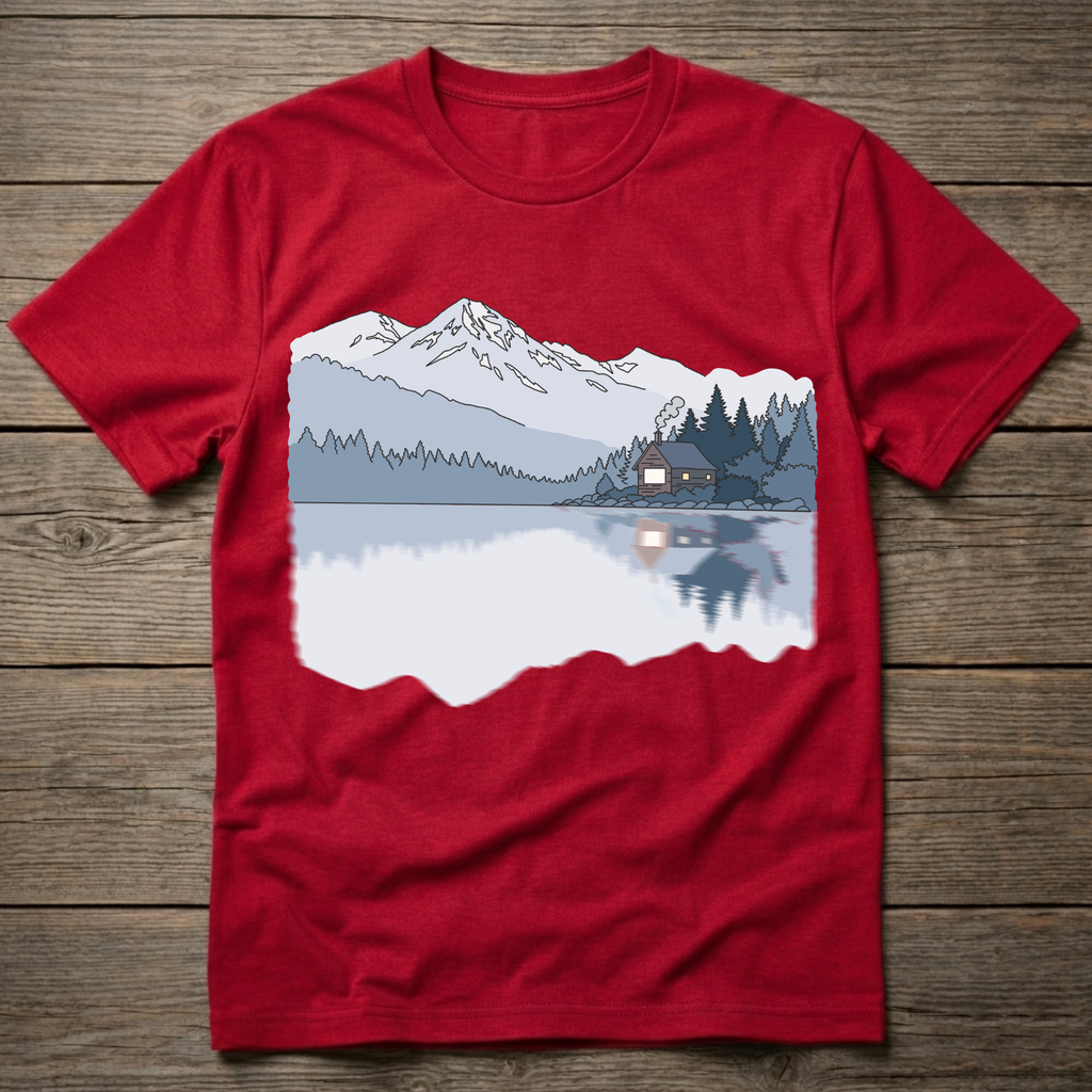 Lake Cabin Reflection
