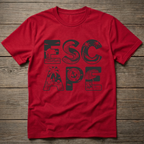 Escape Stacked Dark Outline