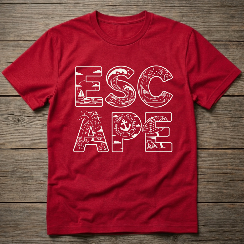 Escape Stacked Light Outline