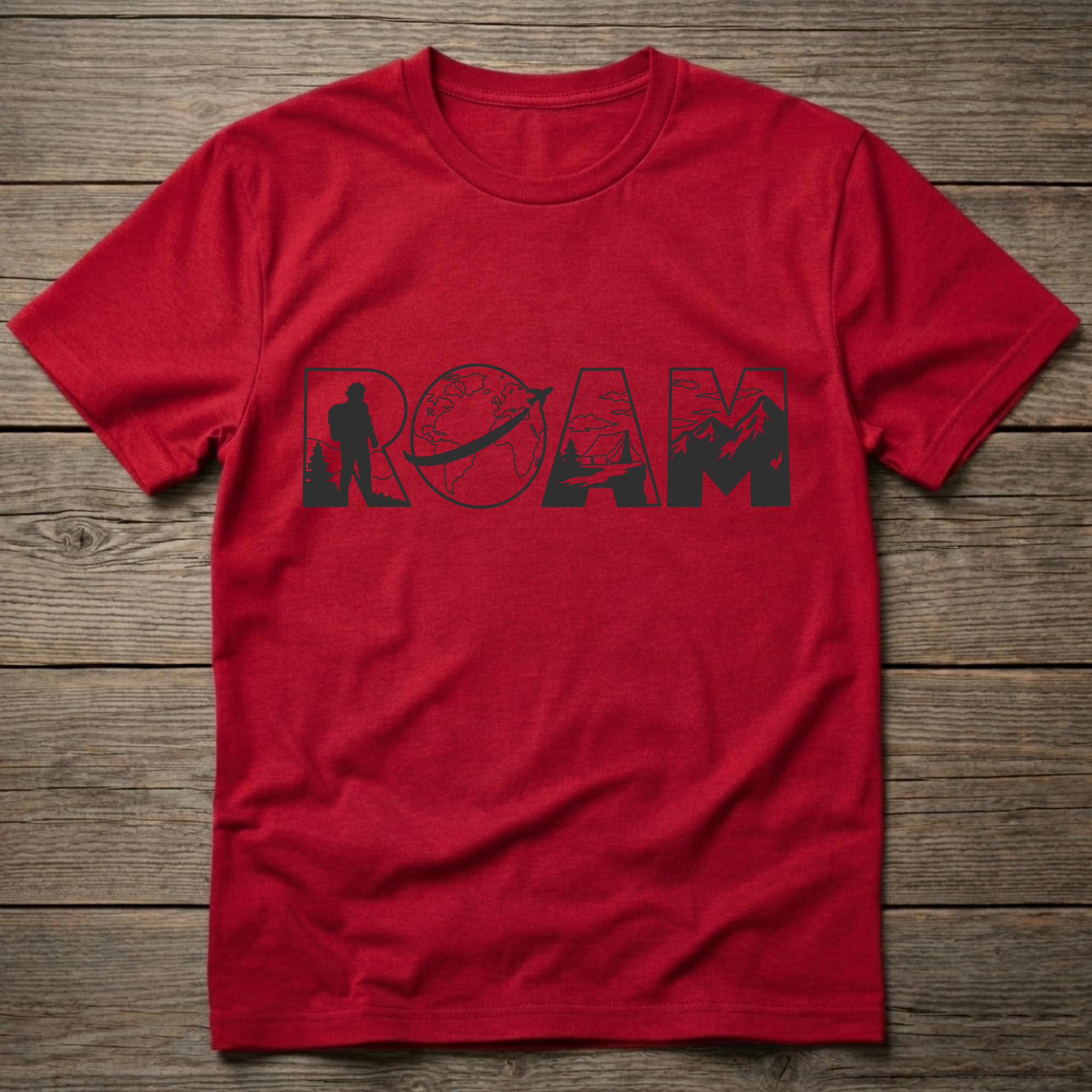 Roam Dark Outline