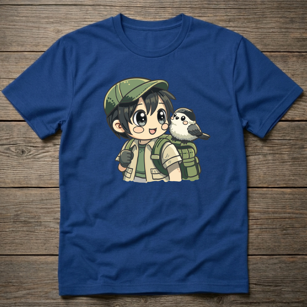 Traveler With Chickadee