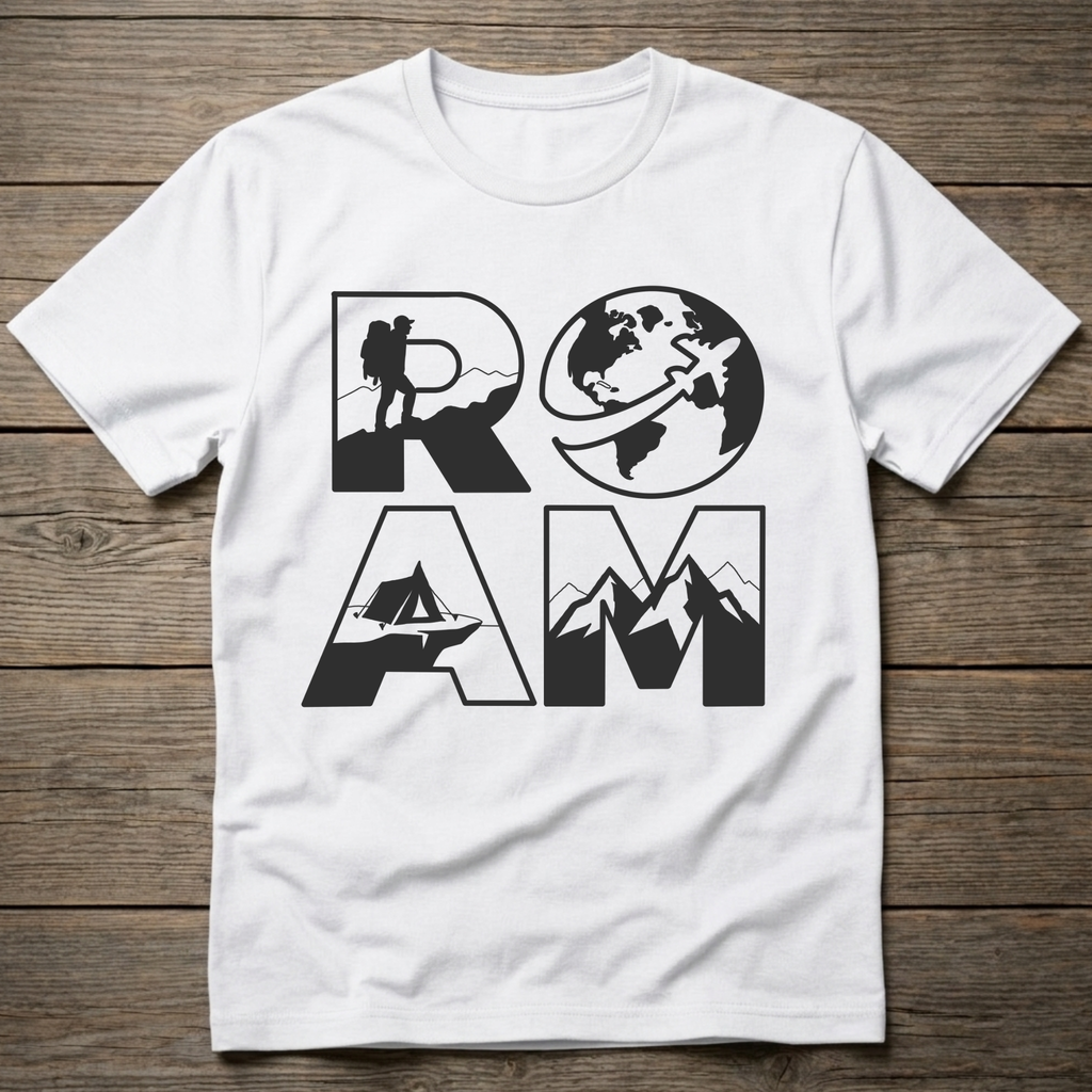 Roam Stacked Dark Outline