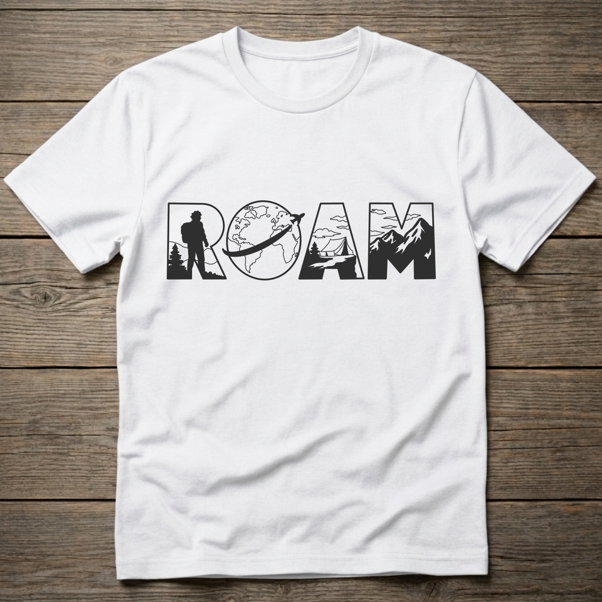 Roam Dark Outline